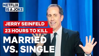 Jerry Seinfeld Compares Married Men To Game Show Losers | Netflix Is A Joke