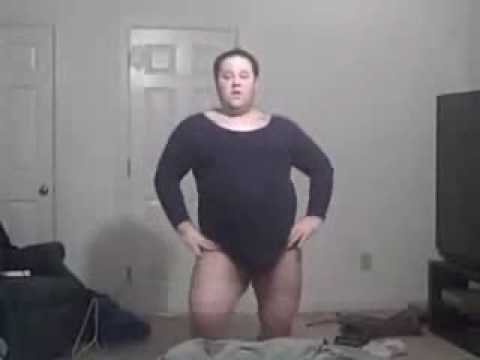 Chubby guy dances to single ladies