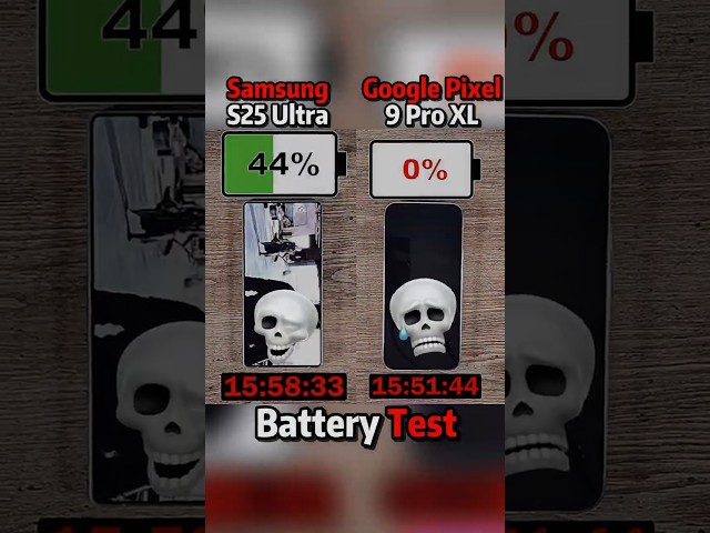 SAMSUNG S25 ULTRA VS GOOGLE PIXEL 9 PRO XL BATTERY 🔋 TEST?