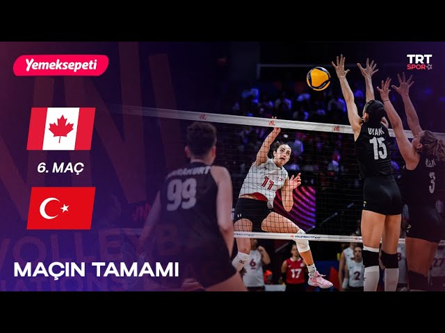 Maçın Tamamı | Kanada - Türkiye  "2025 Kadınlar VNL"  TRT Spor Yıldız x Yemeksepeti