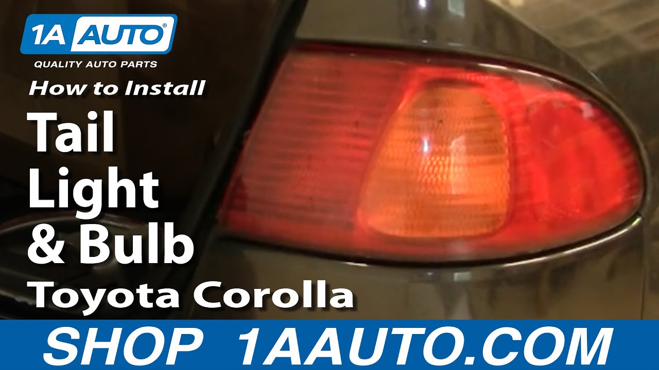how to replace brake light bulb toyota corolla 2001 #7