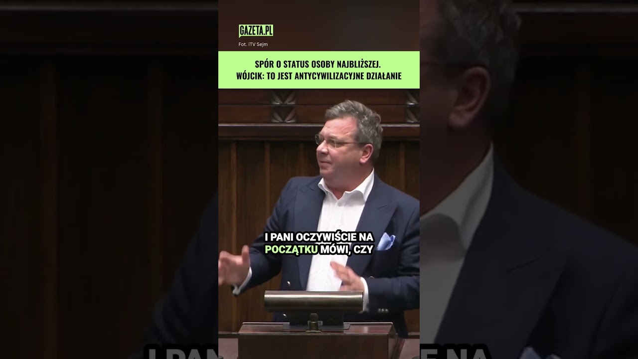 Burzliwa debata o statusie osoby najbliższej. Wójcik: To jest atak na polską rodzinę #shorts