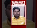 Punches, Chairs And Table Used During Wrestling Match At UP Municipal Meet
