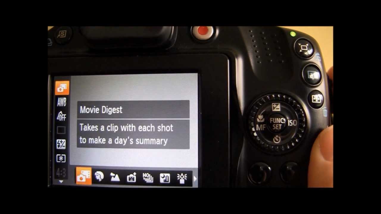 Canon Powershot SX40 HS Tutorial Step Four Scene Mode YouTube