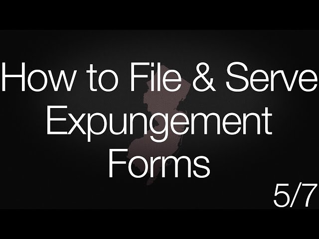 How to File and Serve Expungement Forms (5/7) Subtítulos disponibles en español