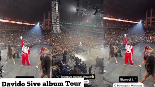 Davido Sold-out Amory Arena 5ive Album Tour Minneapolis.  Full highlights and Performance