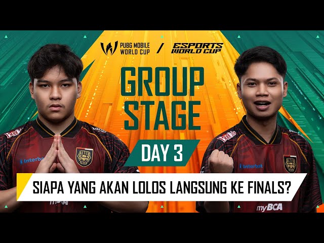 [ID] 2025 PMWC at EWC Group Stage Day 3 | PUBG MOBILE WORLD CUP at ESPORTS WORLD CUP