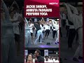 International Yoga Day: Jackie Shroff, Amruta Fadnavis Perform Yoga In Mumbai  - 00:58 min - News - Video