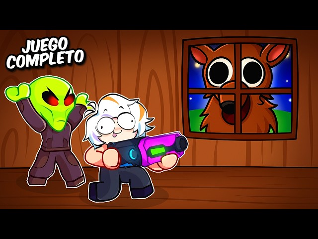 NOS CONVERTIMOS EN ALIENS PARA CAZAR AL CIERVO MALVADO COMPLETO (99 NOCHES EN EL BOSQUE ROBLOX)