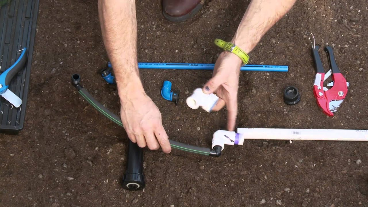 How To Repair a Sprinkler PVC Pipe; Pushfit Elbow Fittings