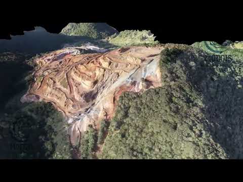 Levantamento fotogramétrico com drone e Modelo 3D: Área de mineração