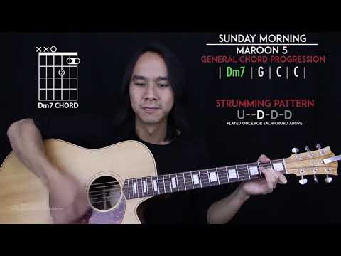 Sunday Morning Guitar Cover Acoustic - Maroon 5 🎸 |Tabs + Chords|