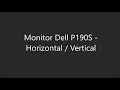 Monitor Dell P190S - Horizontal e Vertical