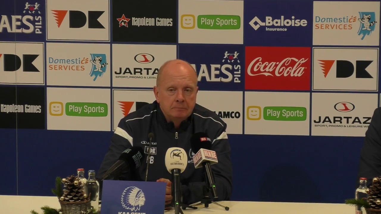 Persconferentie na KAA Gent - RSC Anderlecht (22/12/2016)