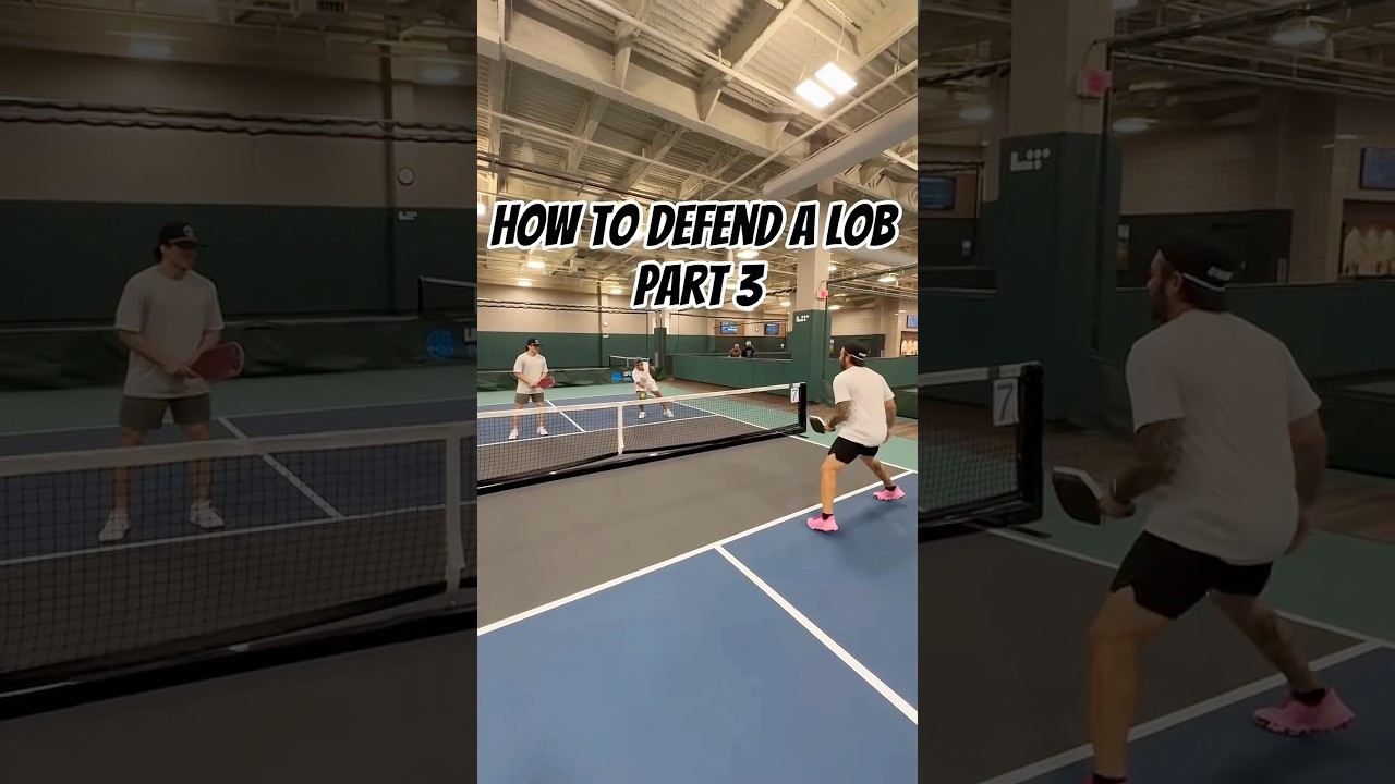 How to defend a lob in pickleball