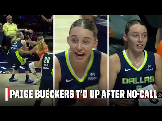 Paige Bueckers in DISBELIEF by technical foul for protesting no-call | WNBA on ESPN