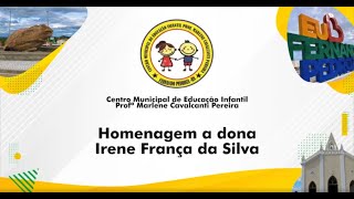 Irene França da Silva - CELEBRANDO PROTAGONISTAS DA HISTÓRIA PREDROZENSE