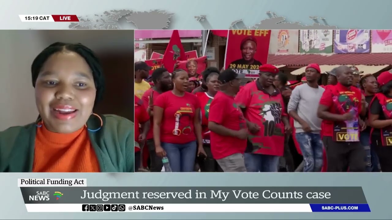 Political Party Funding Act | Judgment reserved in My Vote Counts case: Asanda Ngoasheng