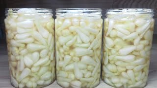 DƯA KIỆU NGÂM ĐƯỜNG- Cách Làm Dưa Kiệu Ngâm Đường không cần phải nắng kiệu trắng đẹp giòn ngon