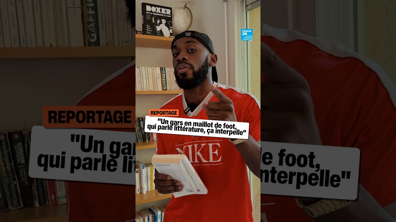 "Un gars en maillot de foot qui parle de littérature, ça interpelle" • FRANCE 24