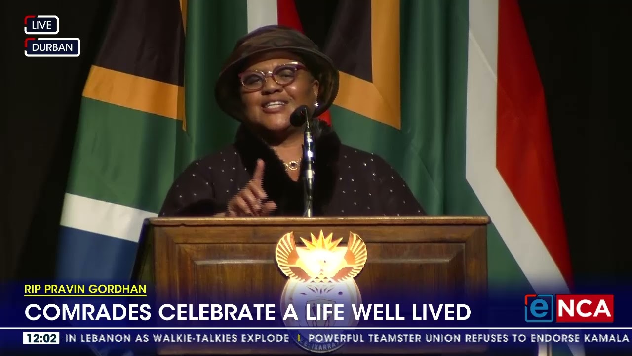 Thoko Didiza celebrates the life Pravin Gordhan