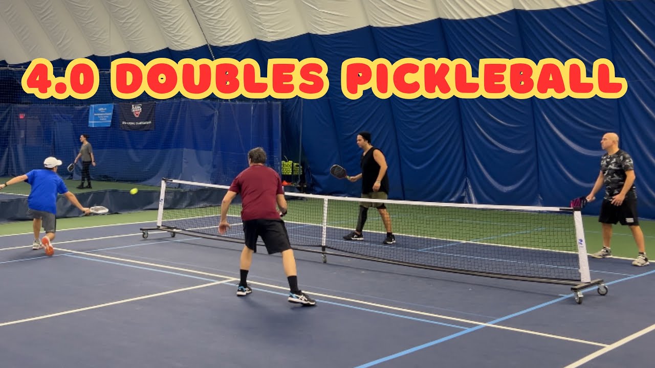 4.0 Mens Doubles Pickleball | Matt & Dennis vs Cliff vs Chris | Long Beach Tennis Center