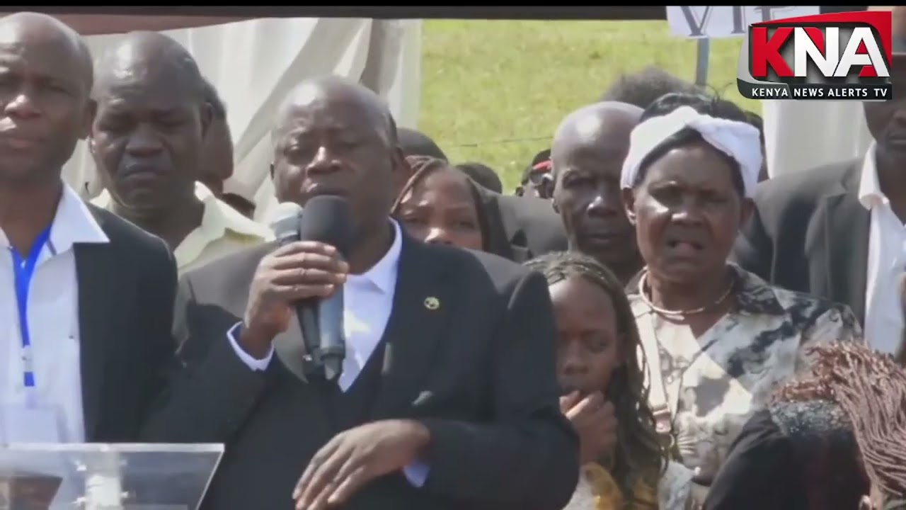 LISTEN TO ALBERT OJWANG'S FATHER HARD HITTING TRIBUTE AT HIS BURIAL