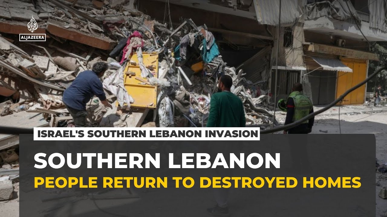 Southern Lebanon town devastated after Israeli attacks destroy homes