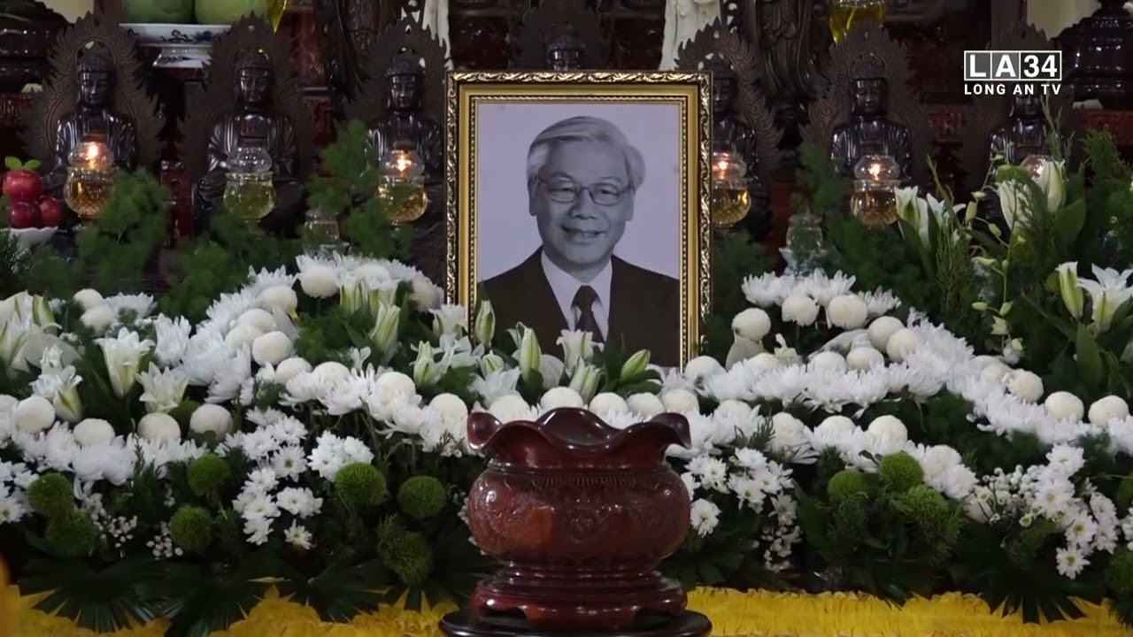 Long An lập bàn thờ tưởng niệm Tổng Bí thư Nguyễn Phú Trọng