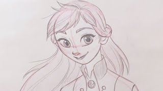 How to Draw Anna from Frozen 2 l