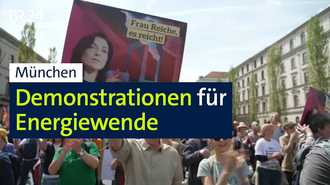 Demonstration in München für erneuerbare Energien | BR24