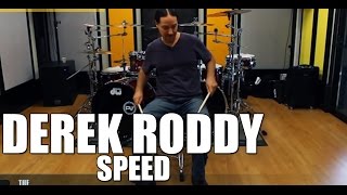 Derek Roddy drum lesson how to play fast on drums speed double pedal blast beats | The DrumHouse