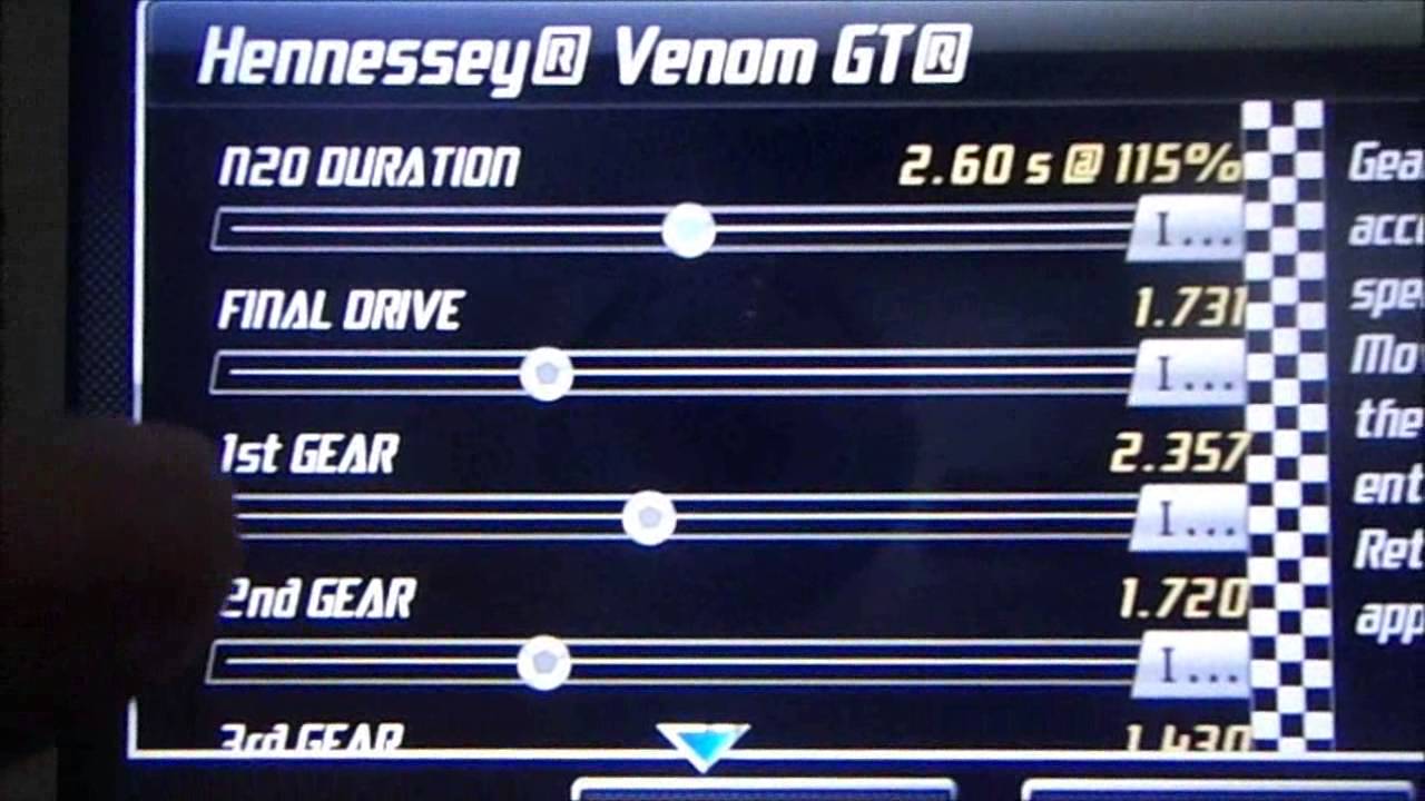 Ford gt drag racing tune level 7