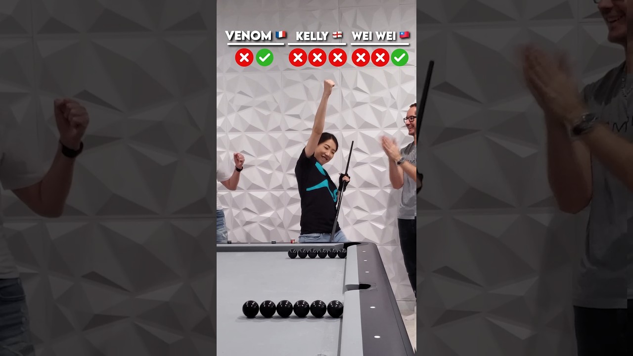 POOL TRICK SHOT BATTLE with Wei Wei ๐น๐ผ & Kelly Fisher ๐ด๓ ง๓ ข๓ ฅ๓ ฎ๓ ง๓ ฟ ๐ฑโโ