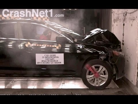 Видео краш-теста Acura Ilx с 2012 года