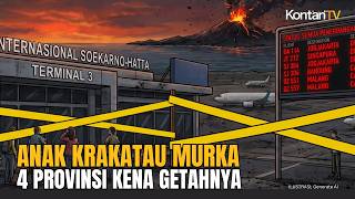 Gunung Anak Krakatau Murka, 8 Bandara Ditutup 712 Penerbangan Batal Akibat Abu Vulkanik