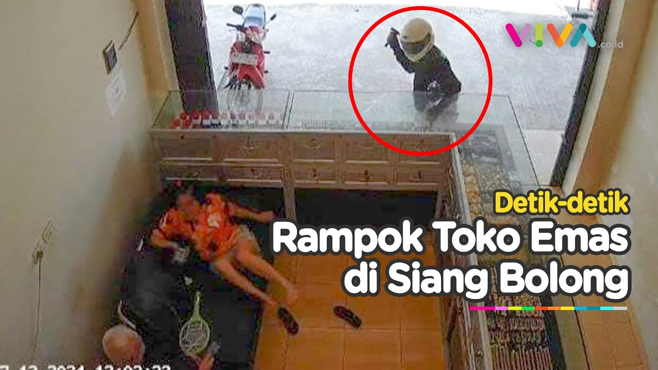 CCTV Aksi Mulus Rampok Bersenjata Api di Siang Bolong