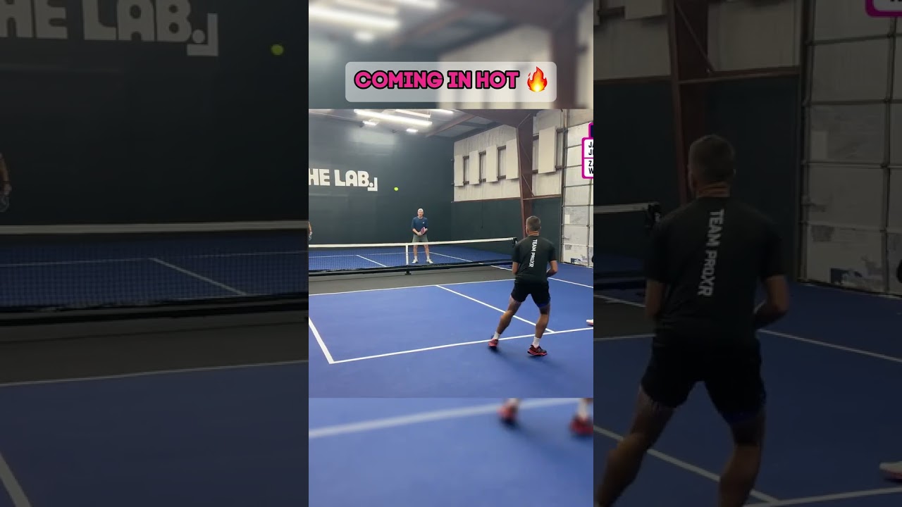 Watch the ball fly back in a flash ⚡️ #pickleball #pickleballtips #explore #shorts