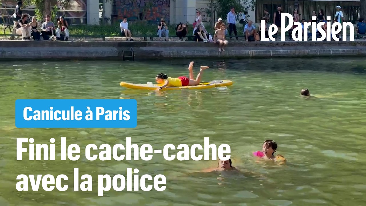 Canicule à Paris : le canal Saint-Martin transformé en piscine géante ( et légale ! )