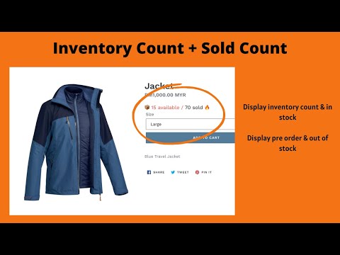 video NEON: Display inventory count