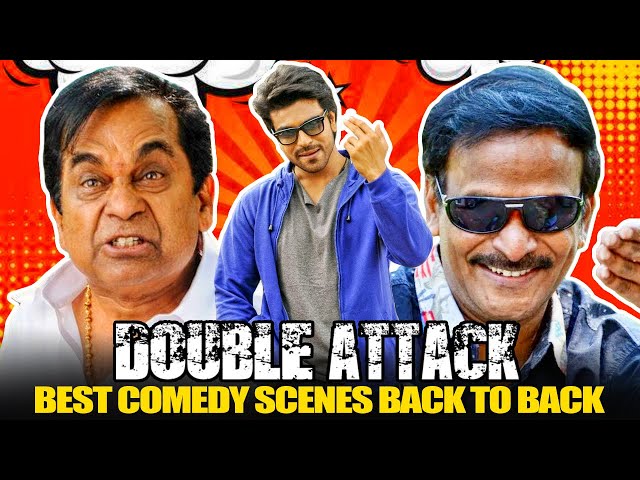 Double Attack All Best Comedy Scenes Back To Back | Ram Charan, Venu Madhav, Brahmanandam
