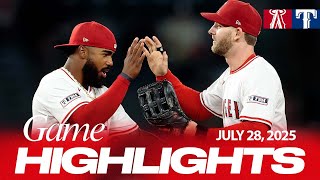 Rangers vs. Angels Game Highlights (7/28/25) | MLB Highlights