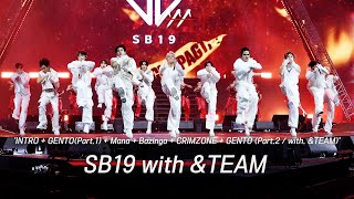 [#AAA2023] SB19 with &TEAM INTRO+GENTO(Part1)+Mana+Bazinga+CRIMZONE+GENTO(Part2with.&TEAM) STAGE