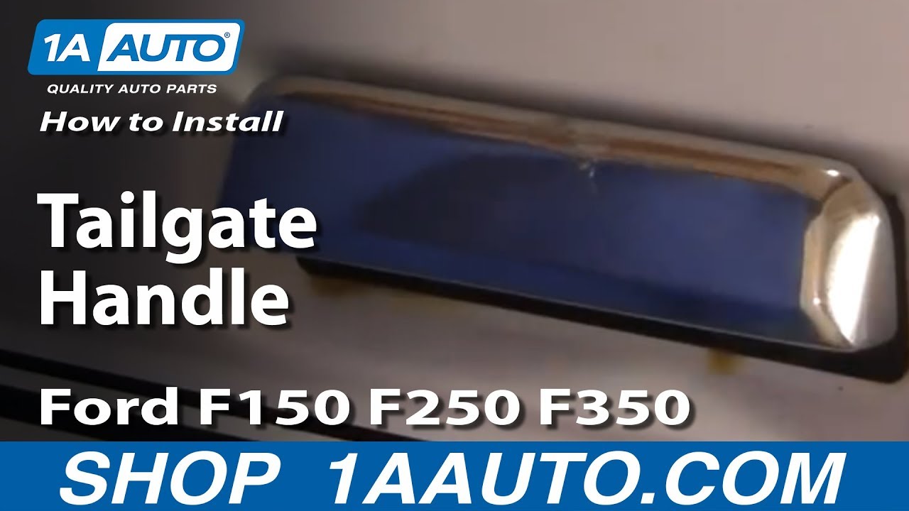 Replacing tailgate handle ford f150 #7