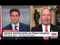 GOP lawmaker who voted for removal reacts to Mike Johnson defending Santos(CNN) - 10:01 min - News - Video