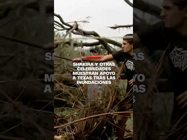 Shakira y otras celebridades muestran apoyo a Texas tras las inundaciones