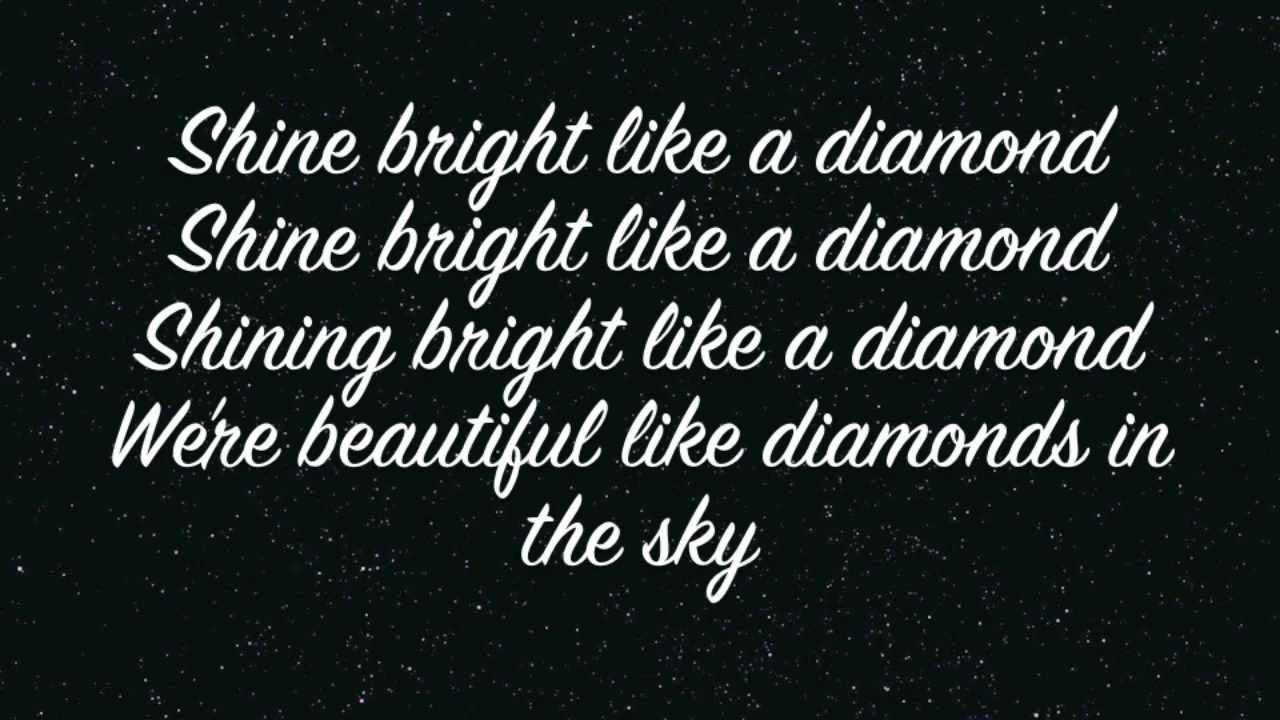 Rihanna - Diamonds (Lyrics on screen) - YouTube