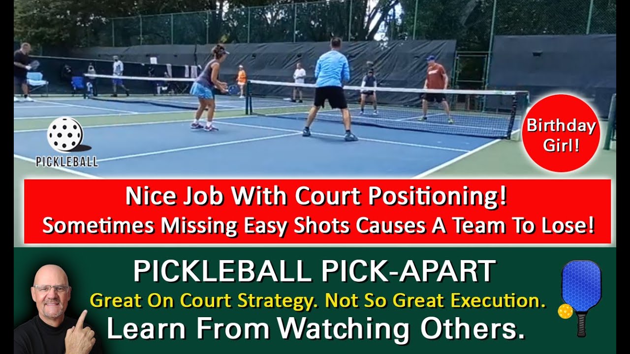 Pickleball Very Good Players, But, One Thing Went Wrong For One Team. What Was It?