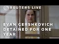 LIVE: Evan Gershkovichs family marks one year since his detainment
