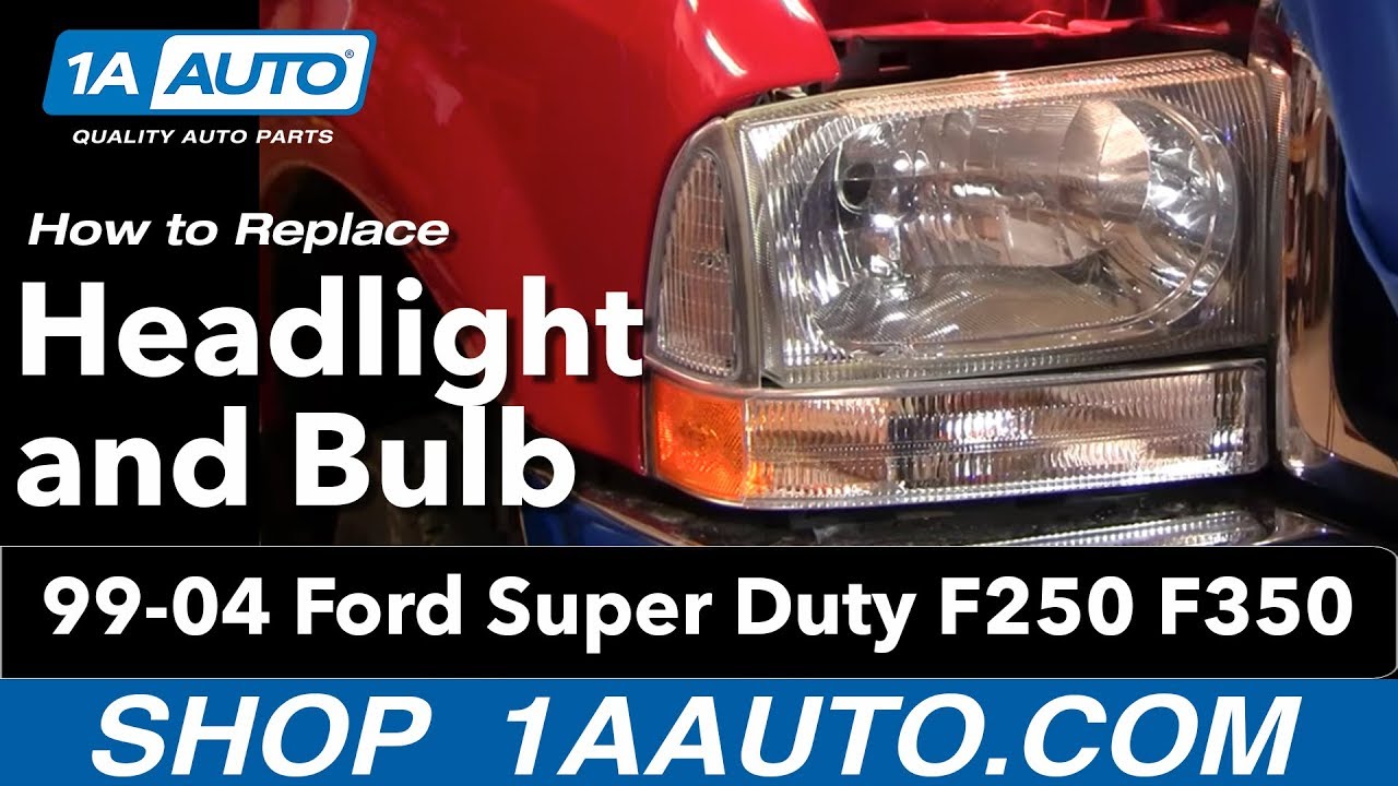 How to change headlight bulb on 1999 ford f150 #4